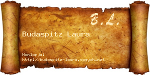 Budaspitz Laura névjegykártya
